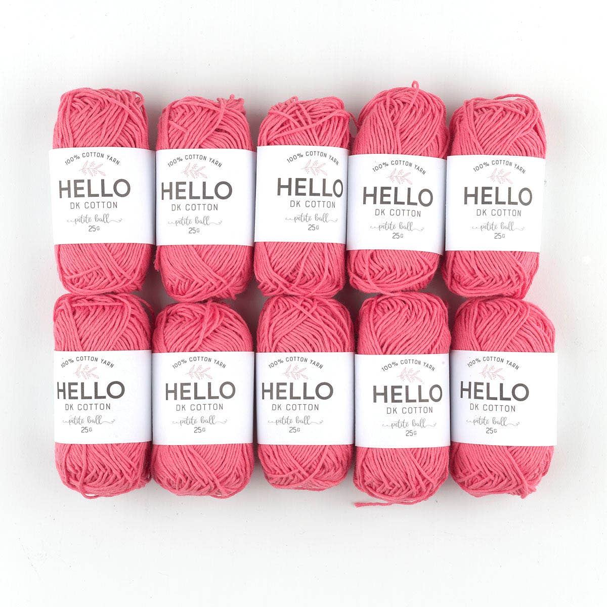 HELLO 100% Cotton 25g balls of Amigurumi Yarn - 51 colours