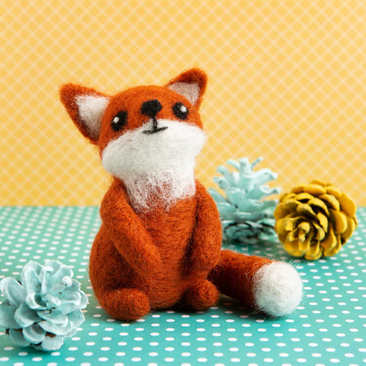 Fox Cub Mini Needle Felting Kit | Beginner Craft Kit
