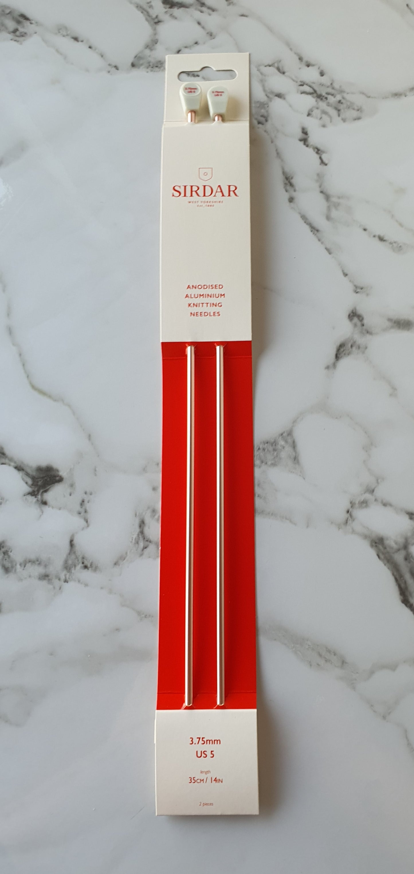 Size 3.75mm ~ 35cm long ~ Rose Gold Knitting Needles by Sirdar