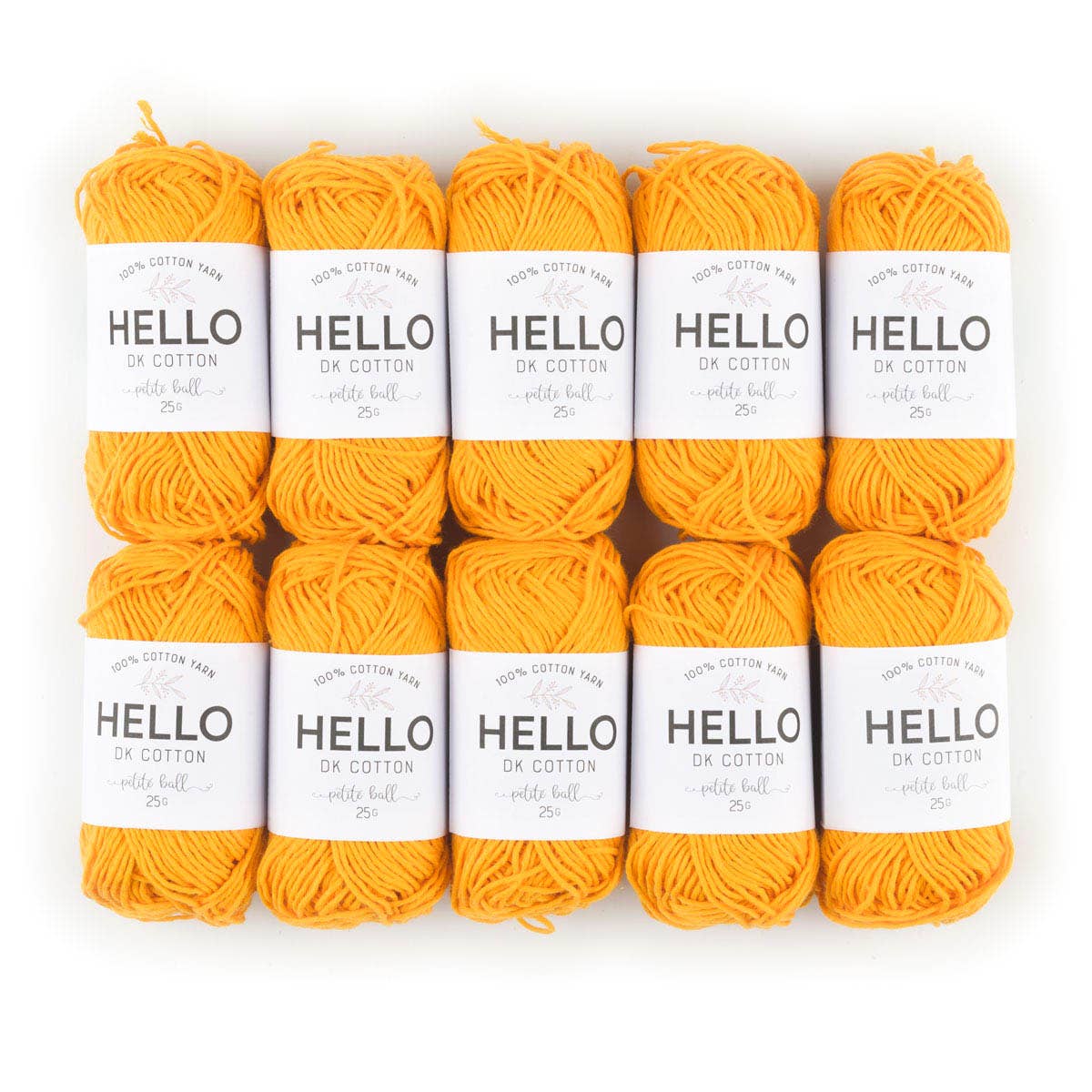 HELLO 100% Cotton 25g balls of Amigurumi Yarn - 36 colours
