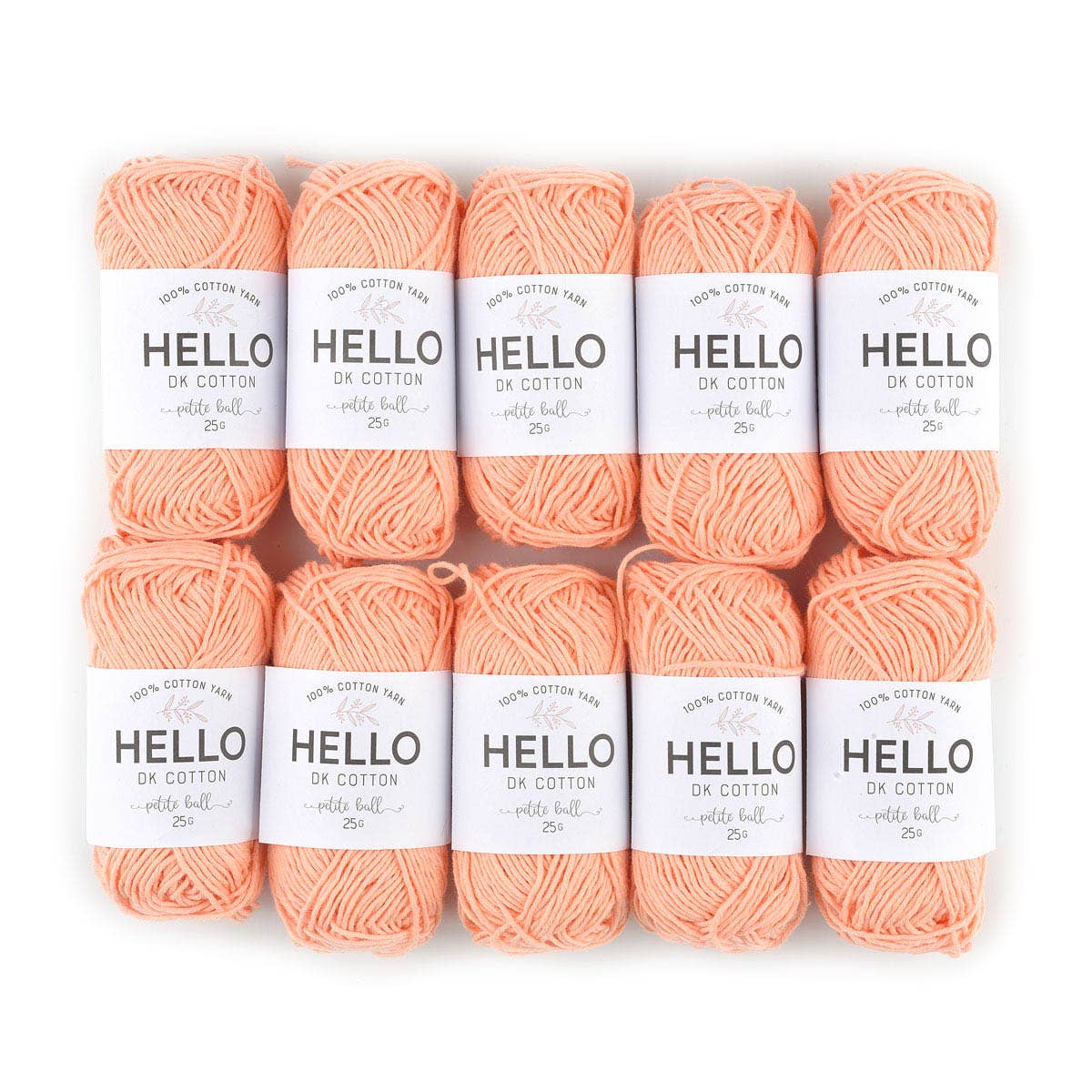 HELLO 100% Cotton 25g balls of Amigurumi Yarn - 51 colours