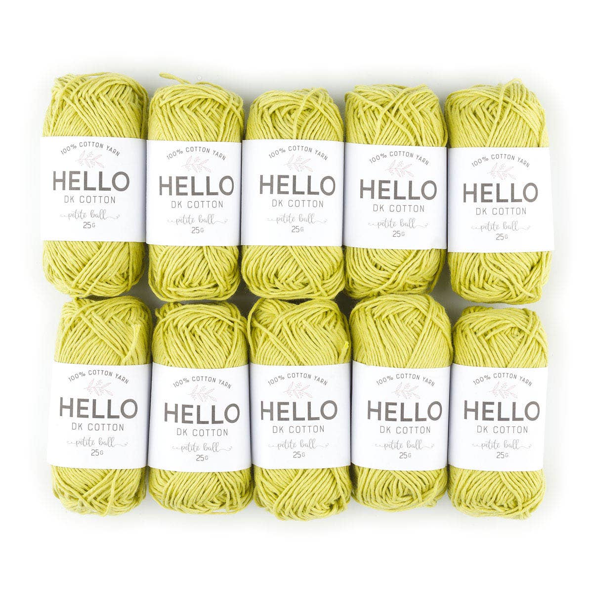 HELLO 100% Cotton 25g balls of Amigurumi Yarn - 51 colours