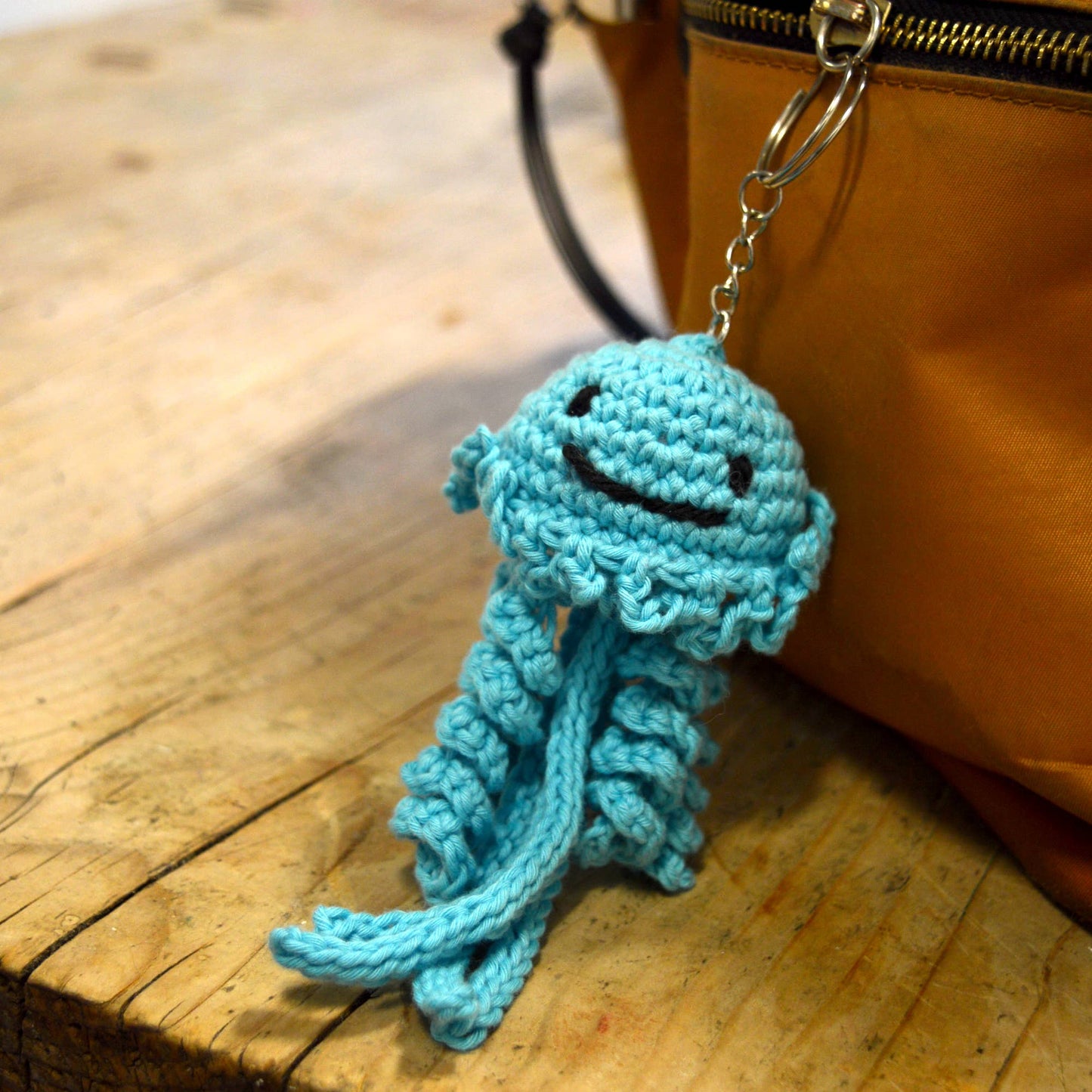 Knitty Critters - Jellyfish Keychain Crochet Kit