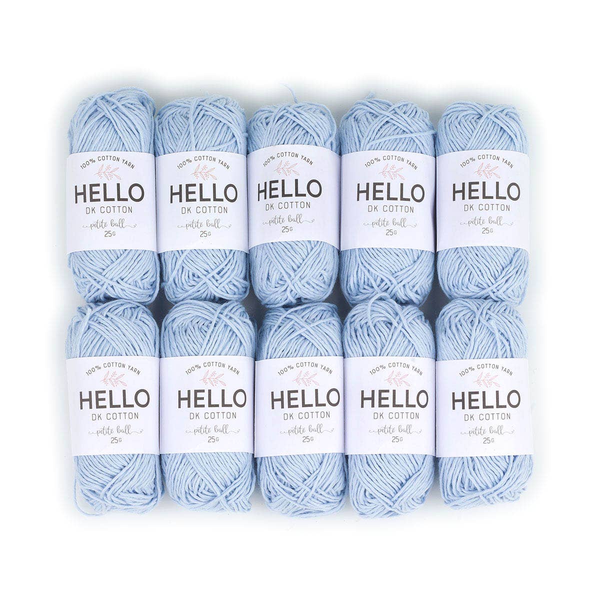 HELLO 100% Cotton 25g balls of Amigurumi Yarn - 51 colours