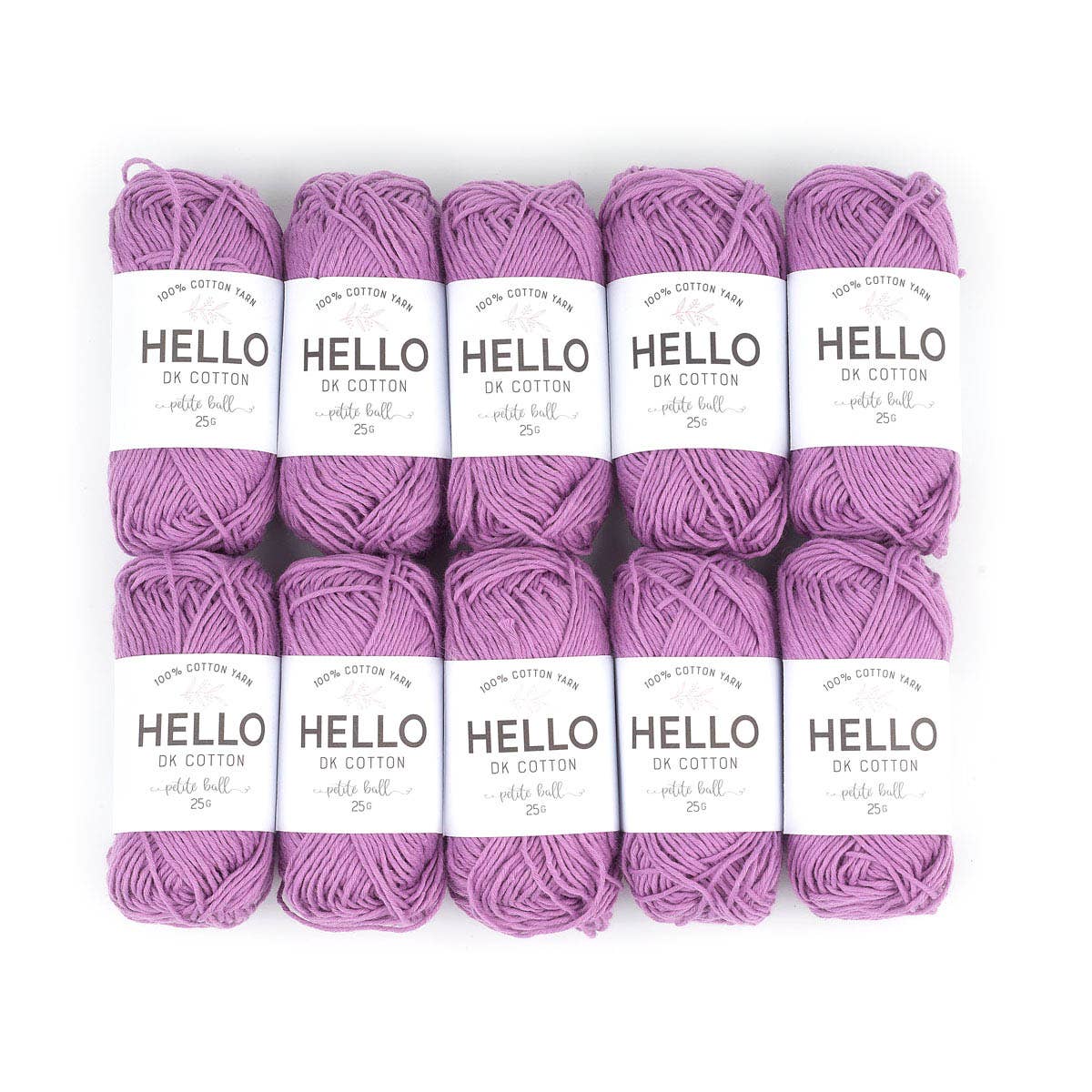 HELLO 100% Cotton 25g balls of Amigurumi Yarn - 51 colours