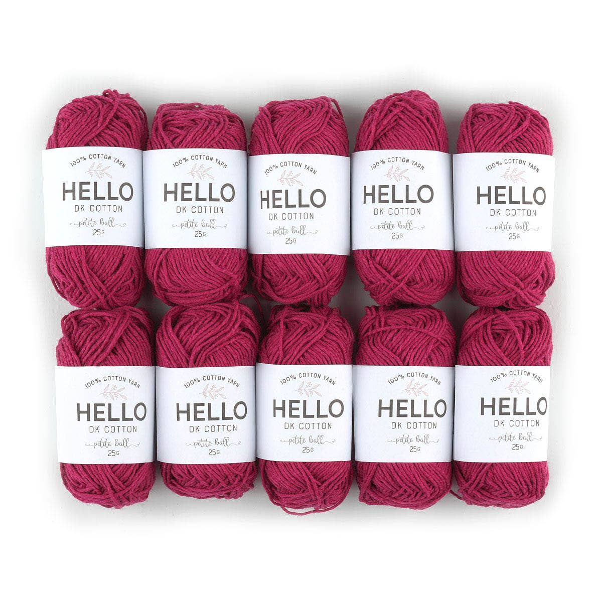 HELLO 100% Cotton 25g balls of Amigurumi Yarn - 51 colours