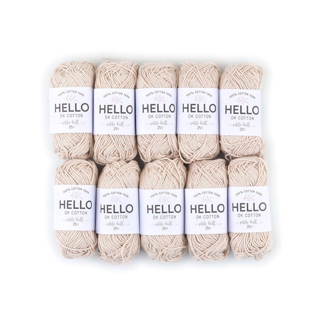 HELLO 100% Cotton 25g balls of Amigurumi Yarn - 51 colours