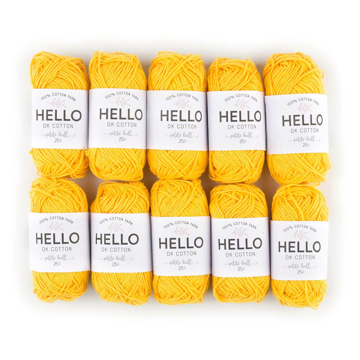 HELLO 100% Cotton 25g balls of Amigurumi Yarn - 51 colours