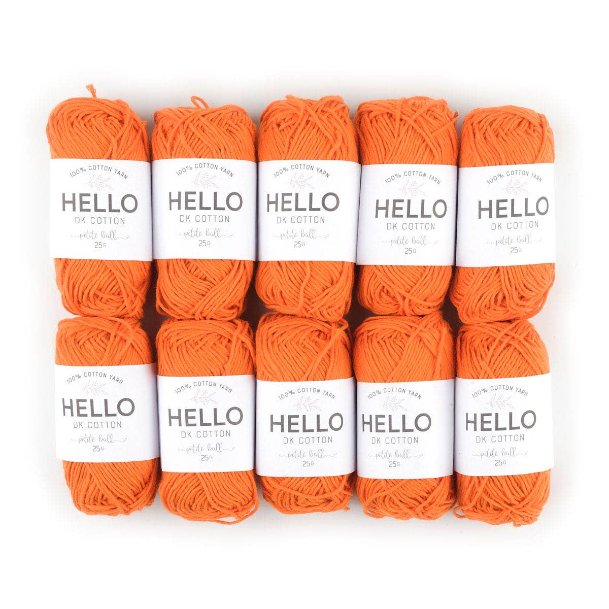 HELLO 100% Cotton 25g balls of Amigurumi Yarn - 51 colours