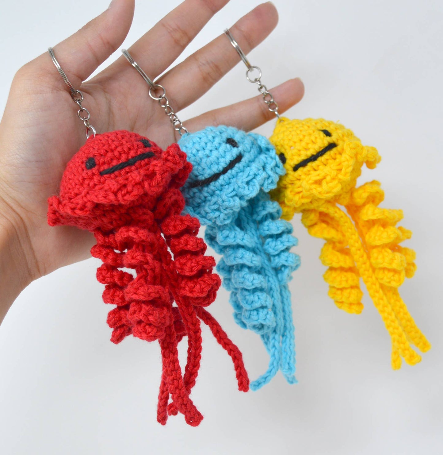 Knitty Critters - Jellyfish Keychain Crochet Kit