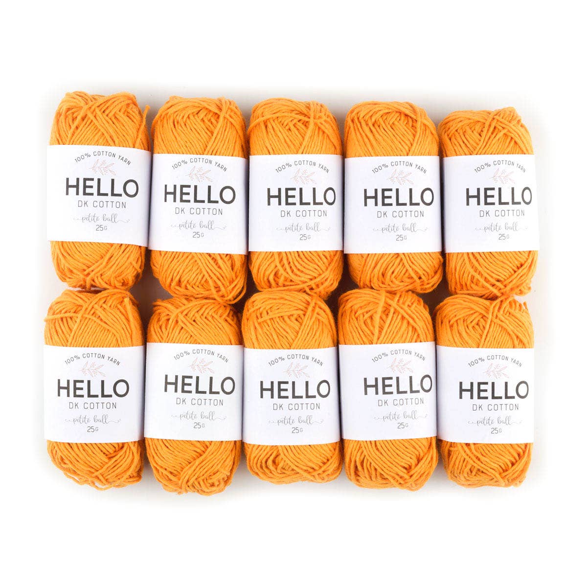 HELLO 100% Cotton 25g balls of Amigurumi Yarn - 51 colours
