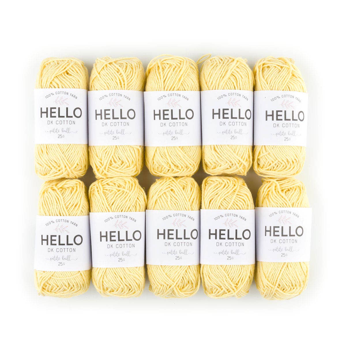 HELLO 100% Cotton 25g balls of Amigurumi Yarn - 36 colours