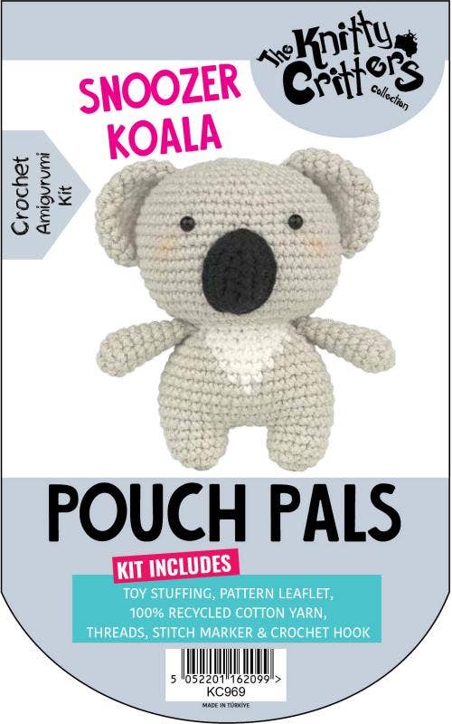 Knitty Critters - Pouch Pals 3 - Snoozer Koala