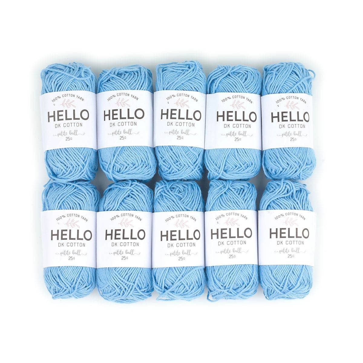 HELLO 100% Cotton 25g balls of Amigurumi Yarn - 36 colours