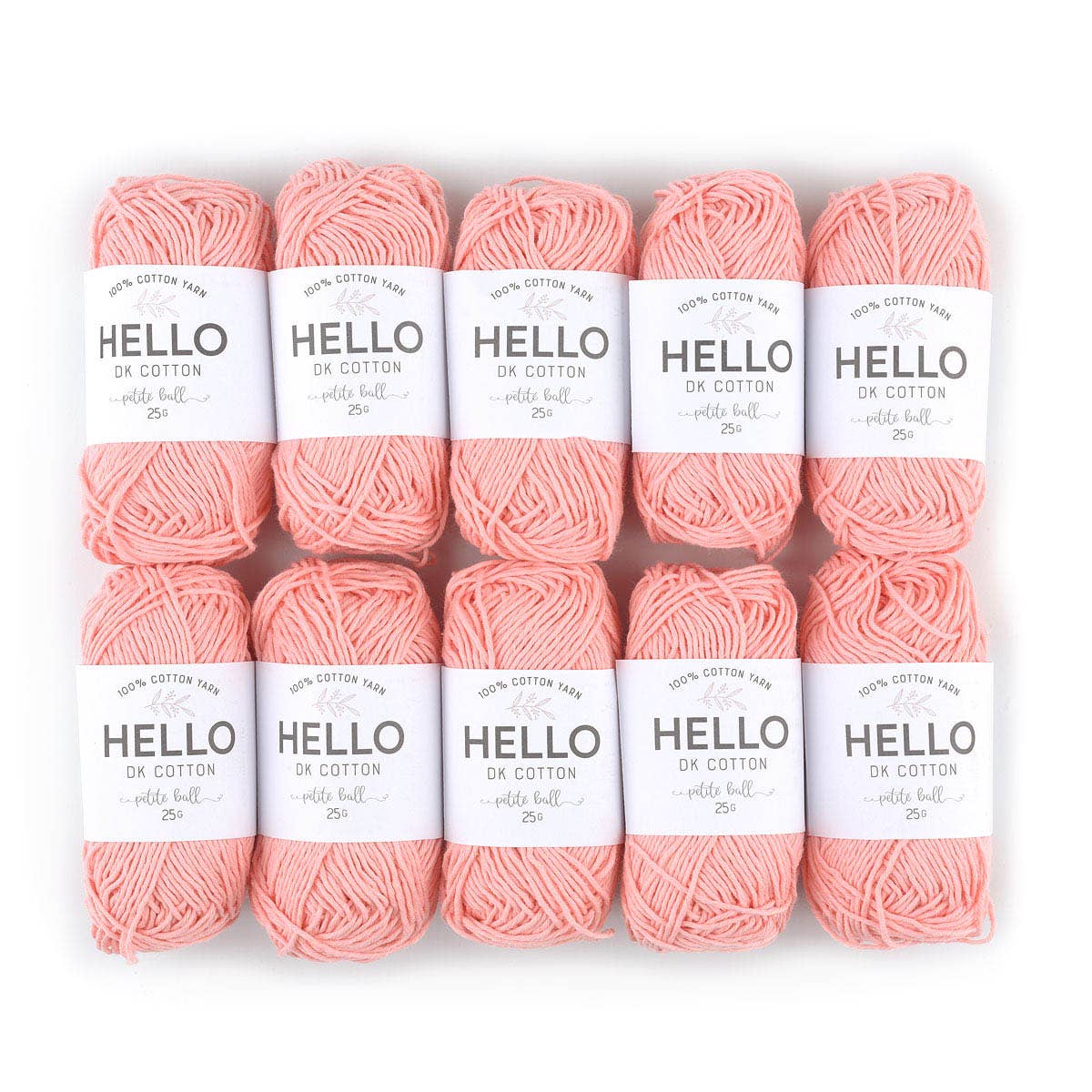HELLO 100% Cotton 25g balls of Amigurumi Yarn - 51 colours
