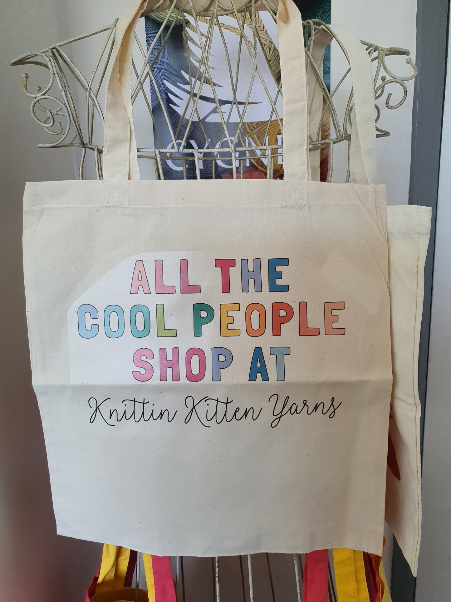 Personalised Cool People Bright Tote Bag