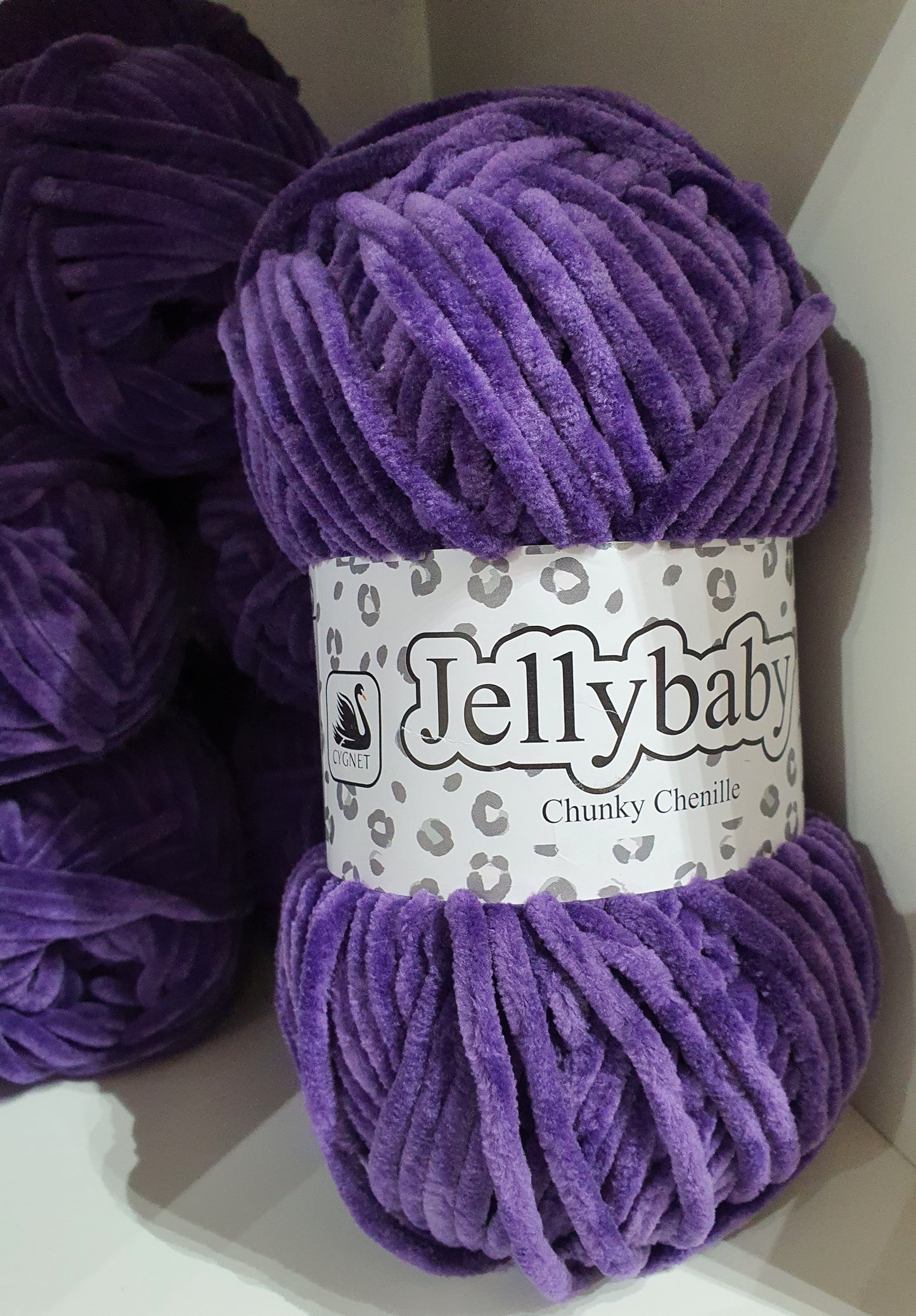 Cygnet Jellybaby Chunky Chenille yarn 100gm balls - 12 shades