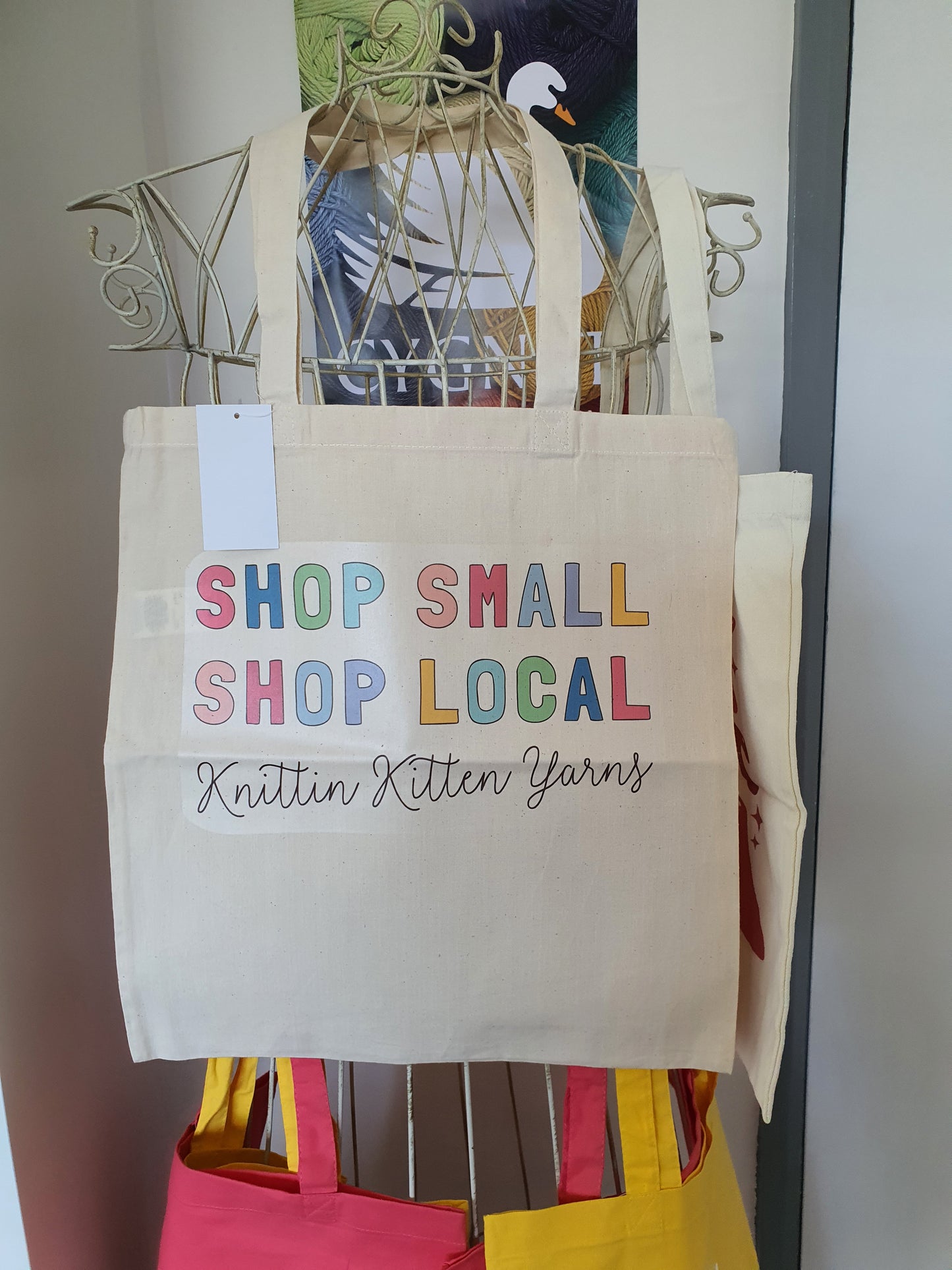 Shop Small Personalised Bright Tote Bag