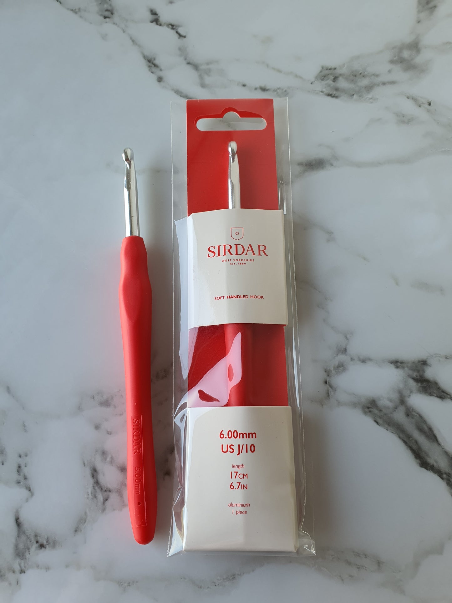 Size 6.00mm ~ Soft handle Crochet Hook by Sirdar