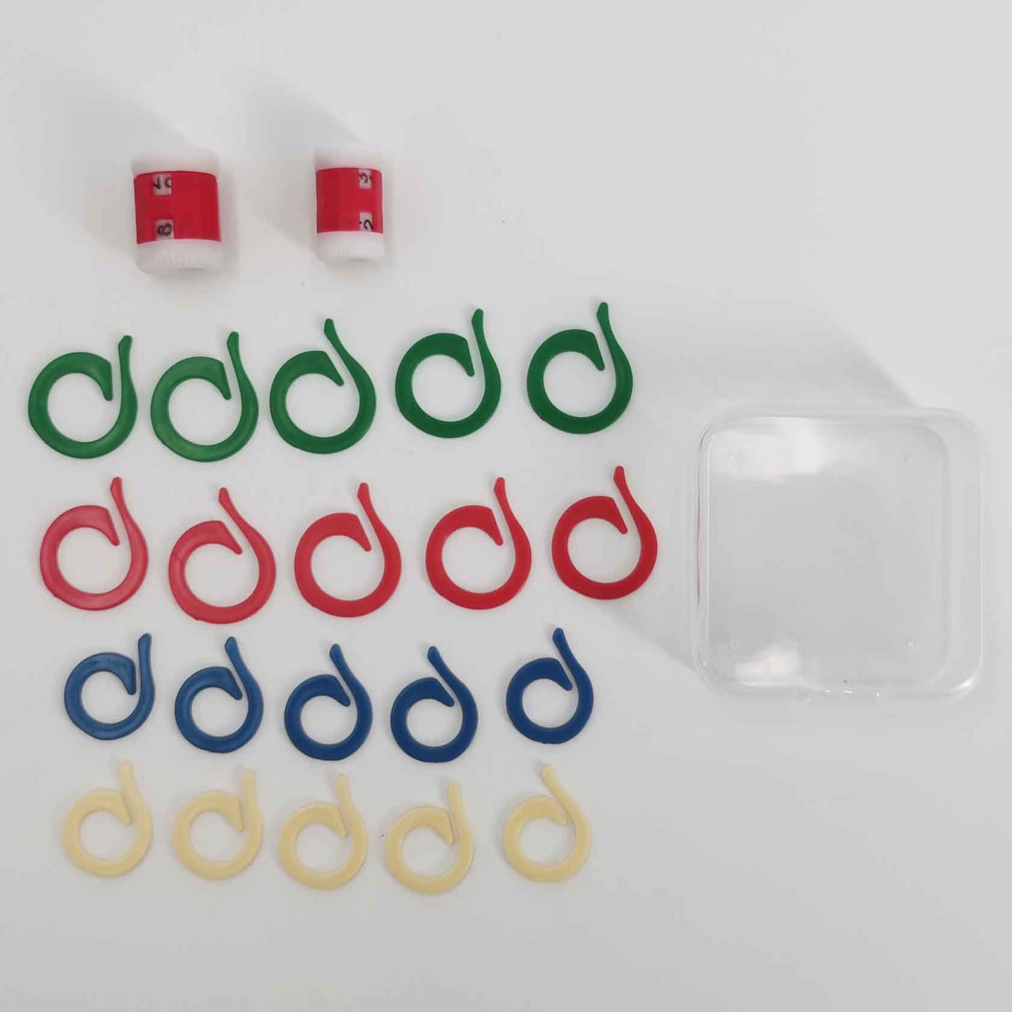 Darnn 2 Knitting Row Counters & Stitch Markers Set