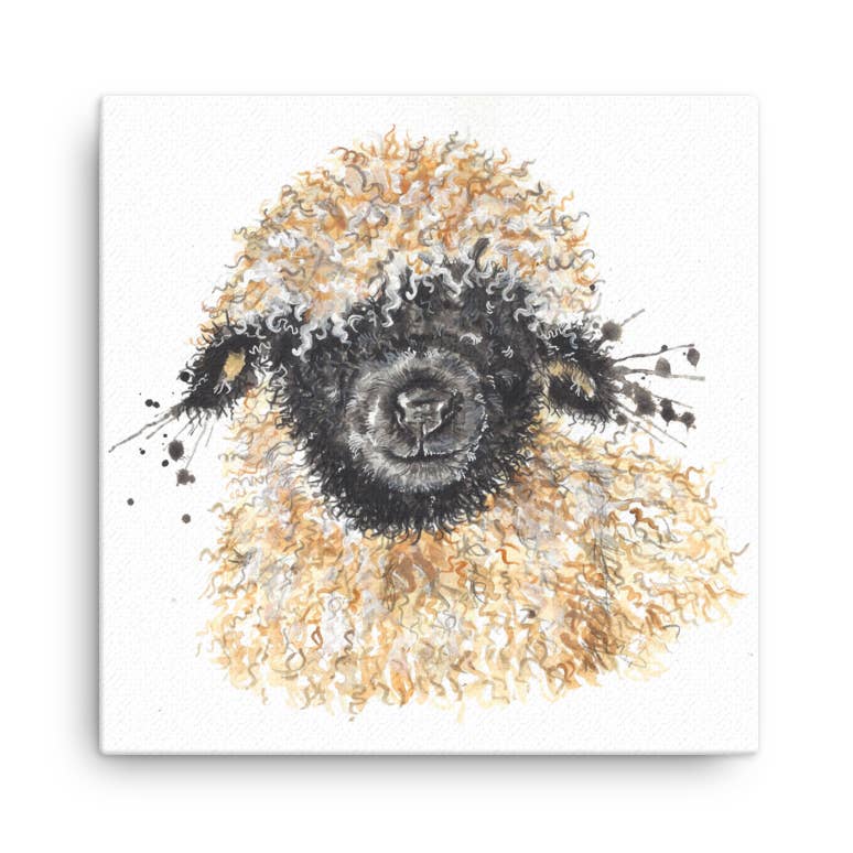 Splatter Betty Mini Canvas print for Craft Room, Craft Den, Gift