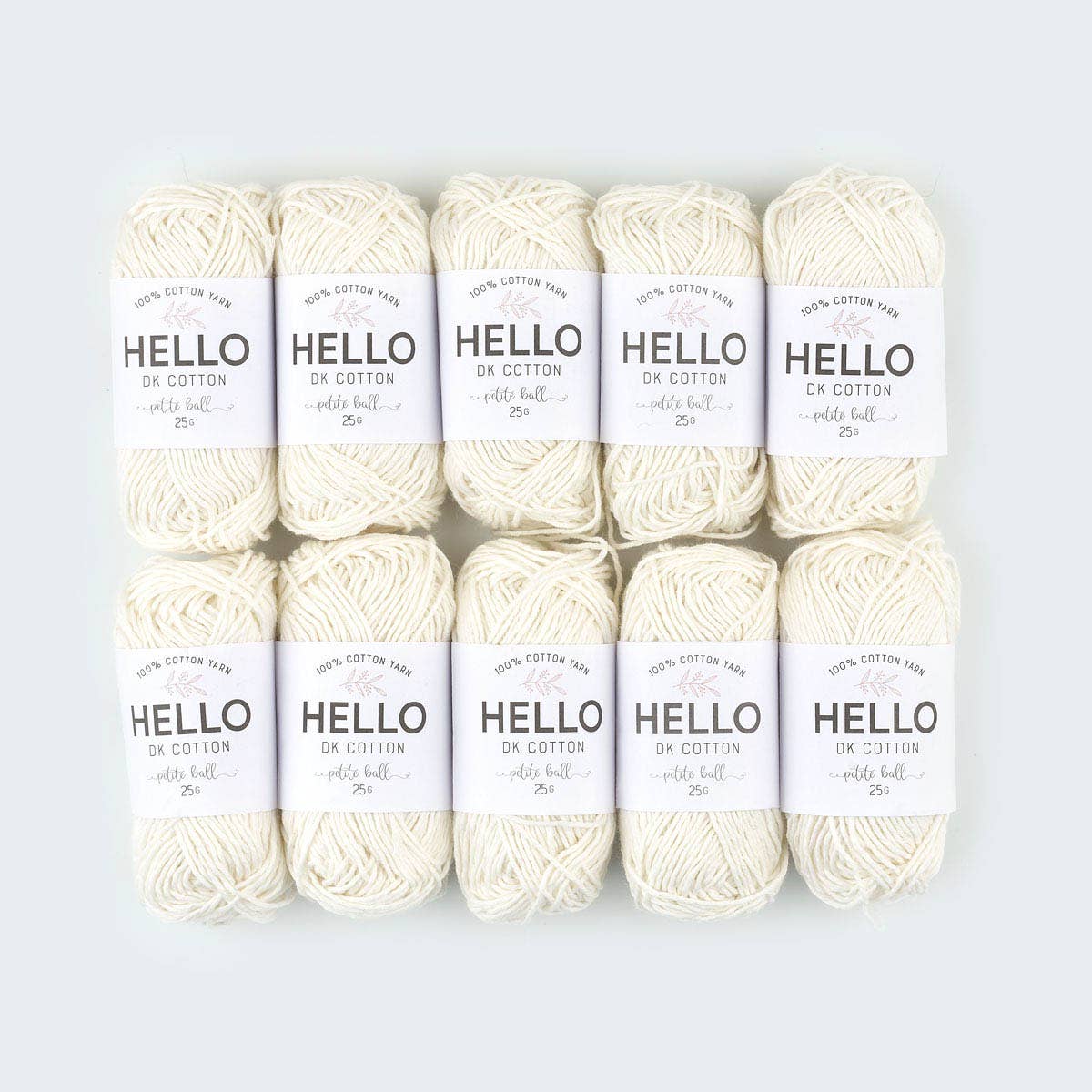 HELLO 100% Cotton 25g balls of Amigurumi Yarn - 36 colours