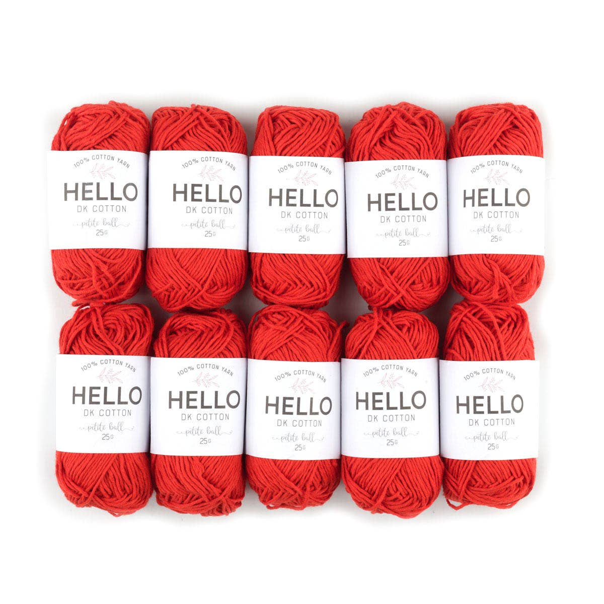 HELLO 100% Cotton 25g balls of Amigurumi Yarn - 51 colours