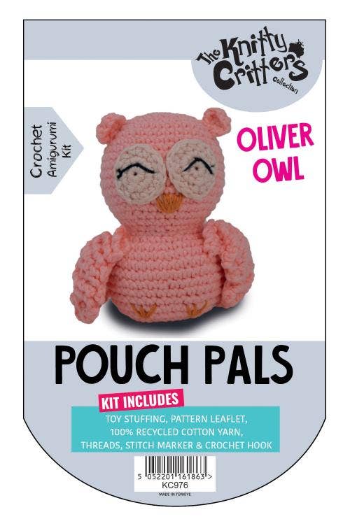 Knitty Critters - Pouch Pals - Oliver Owl