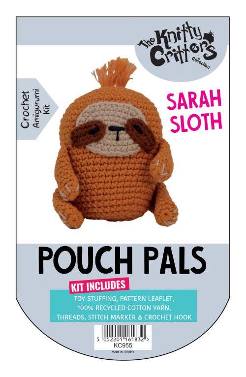 Knitty Critters - Pouch Pals - Sarah Sloth