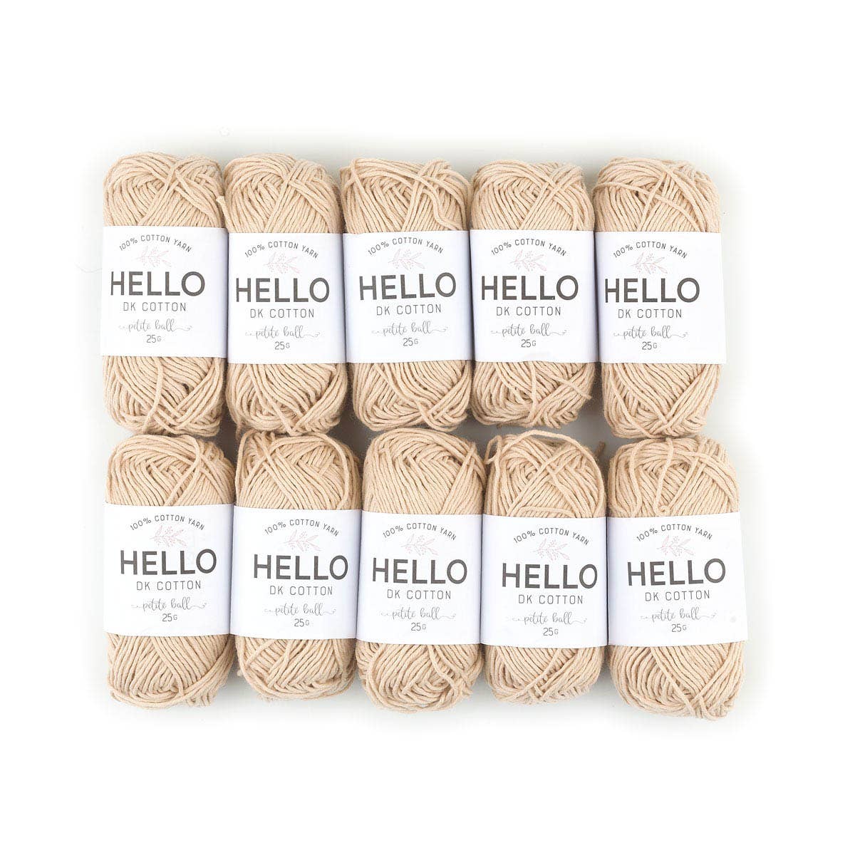 HELLO 100% Cotton 25g balls of Amigurumi Yarn - 51 colours