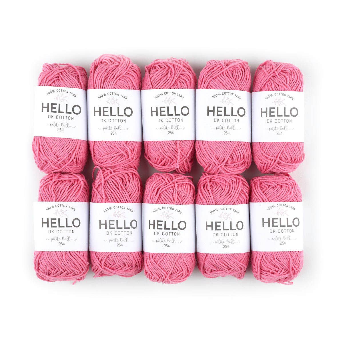 HELLO 100% Cotton 25g balls of Amigurumi Yarn - 51 colours
