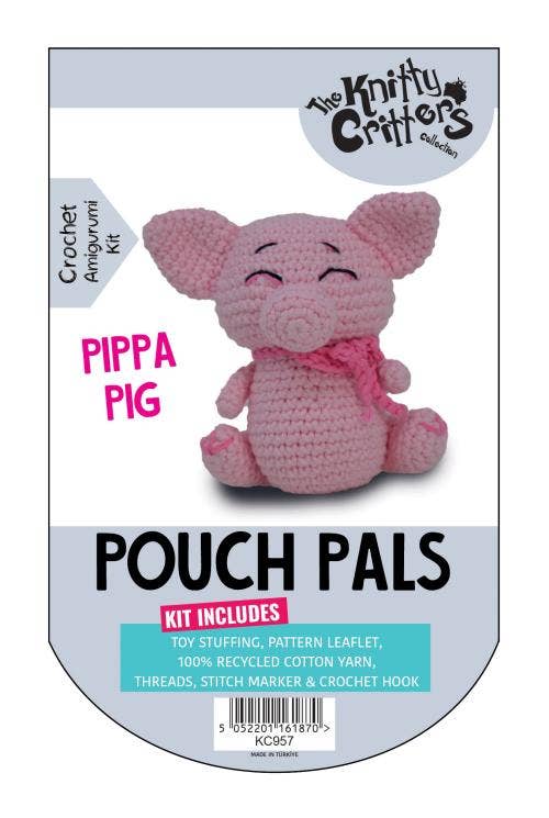 Knitty Critters - Pouch Pals - Pippa Pig