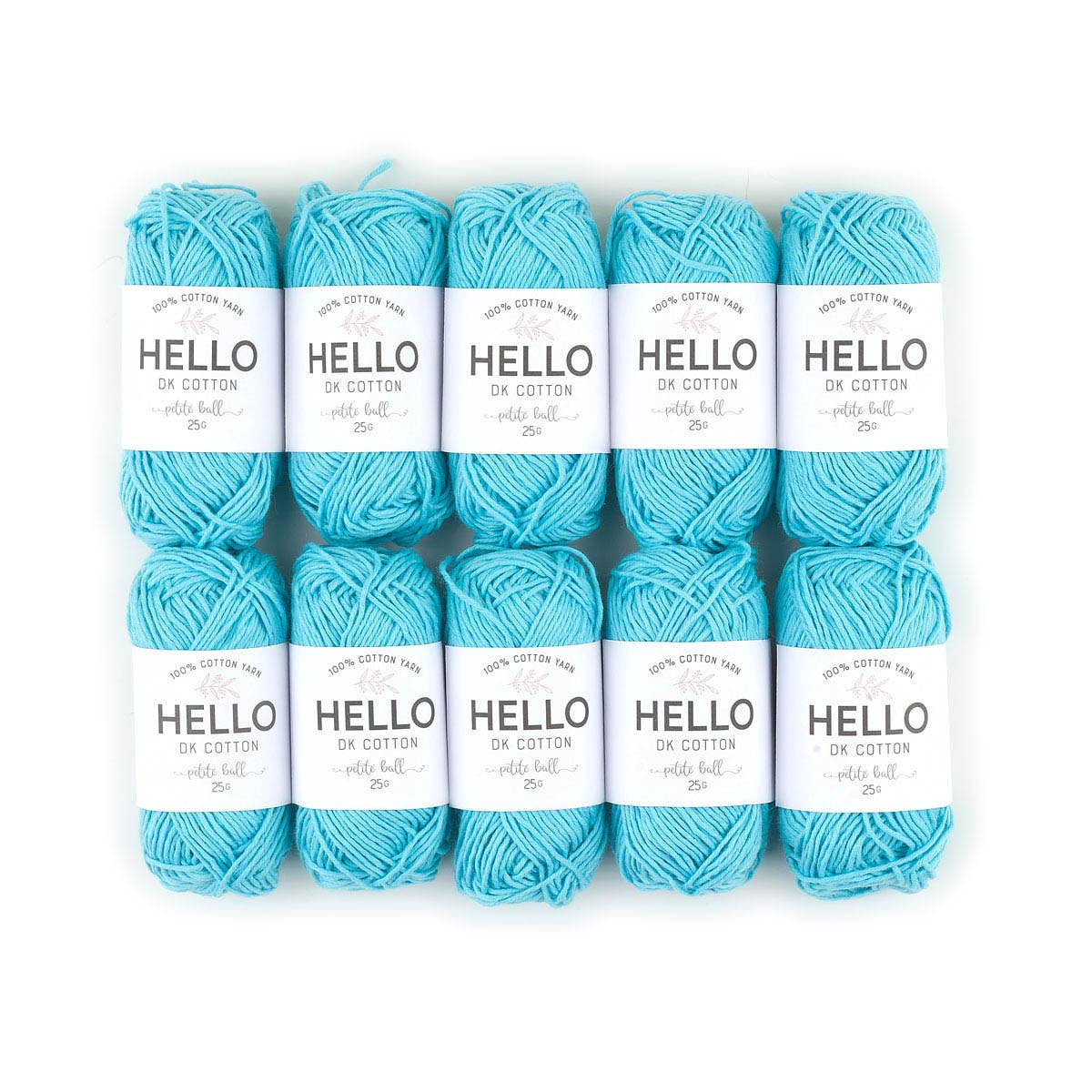 HELLO 100% Cotton 25g balls of Amigurumi Yarn - 51 colours