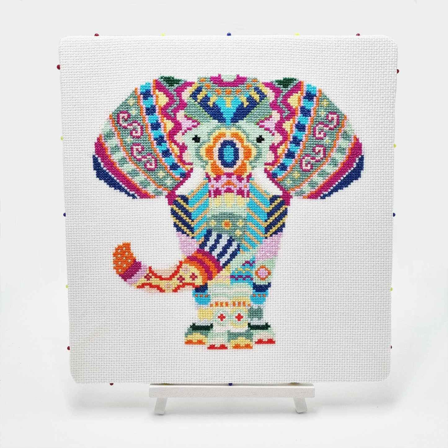 Mandala Elephant Counted Cross Stitch Kit