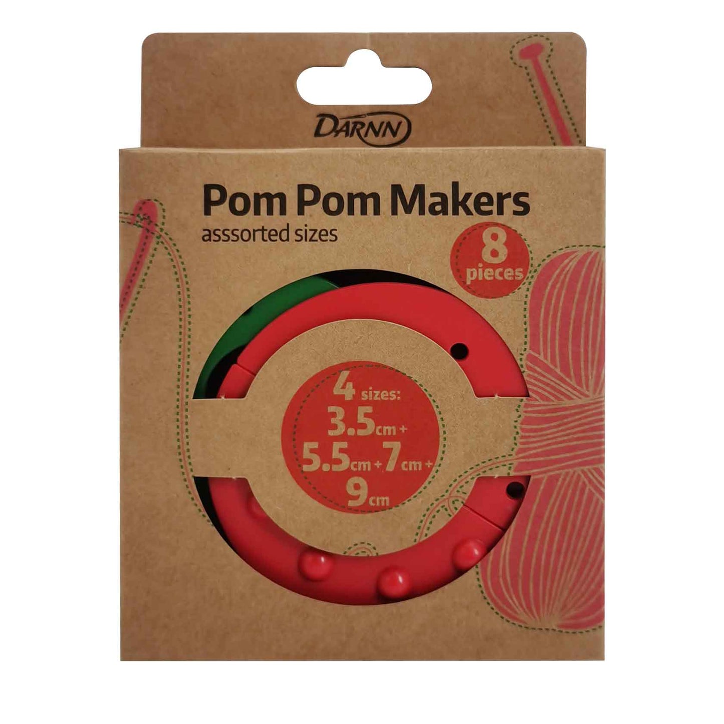 Pom Pom Maker set of 4, Pom Pom Crafts