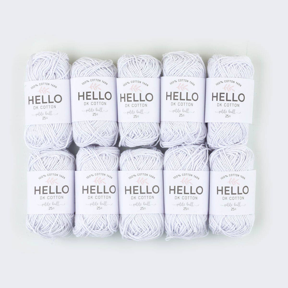 HELLO 100% Cotton 25g balls of Amigurumi Yarn - 51 colours