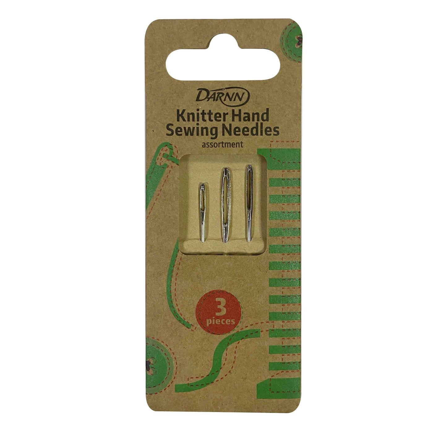 Knitting ~ Crochet Hand Sewing Large Head/Hole Wool / Yarn Needles 3pack