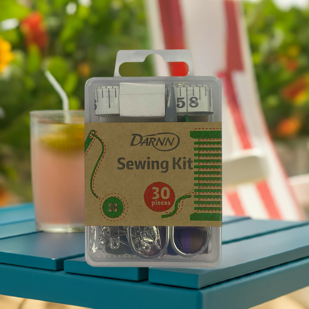 Pocket Handbag Sewing Kit Compact 30 pieces, Travel Sewing Kit