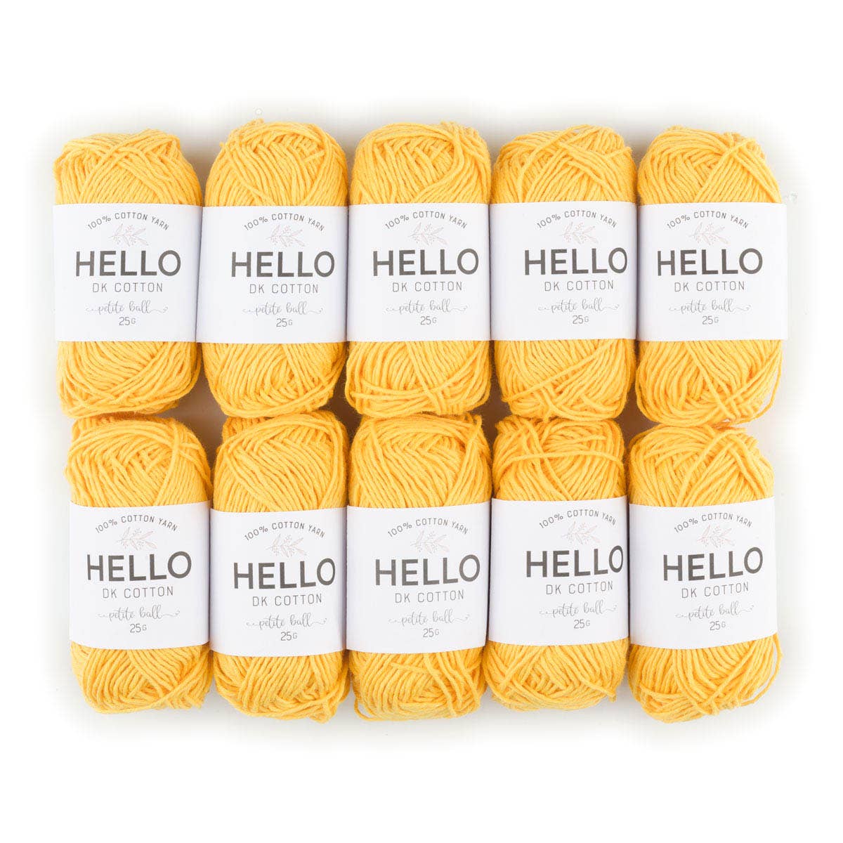 HELLO 100% Cotton 25g balls of Amigurumi Yarn - 36 colours