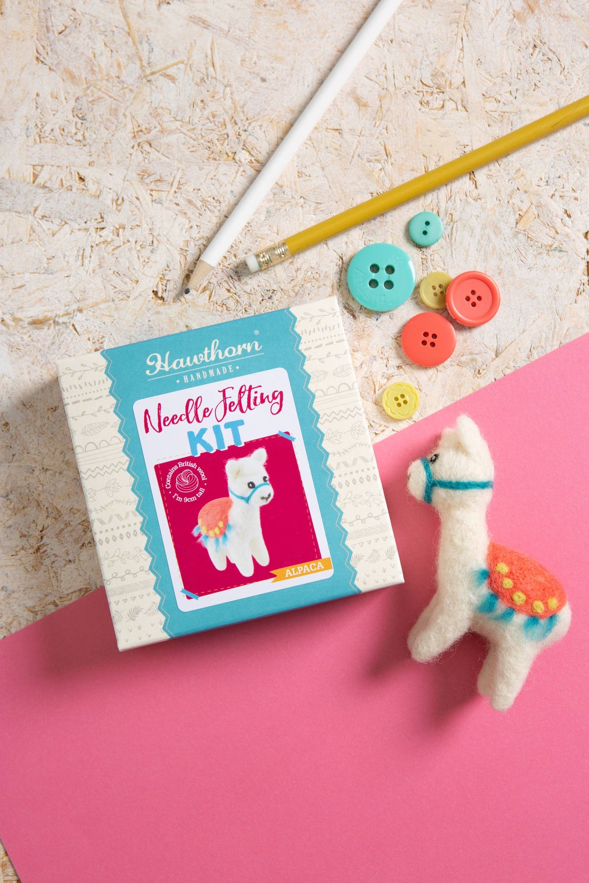 Alpaca Mini Needle Felting Kit | Beginners Craft Kit