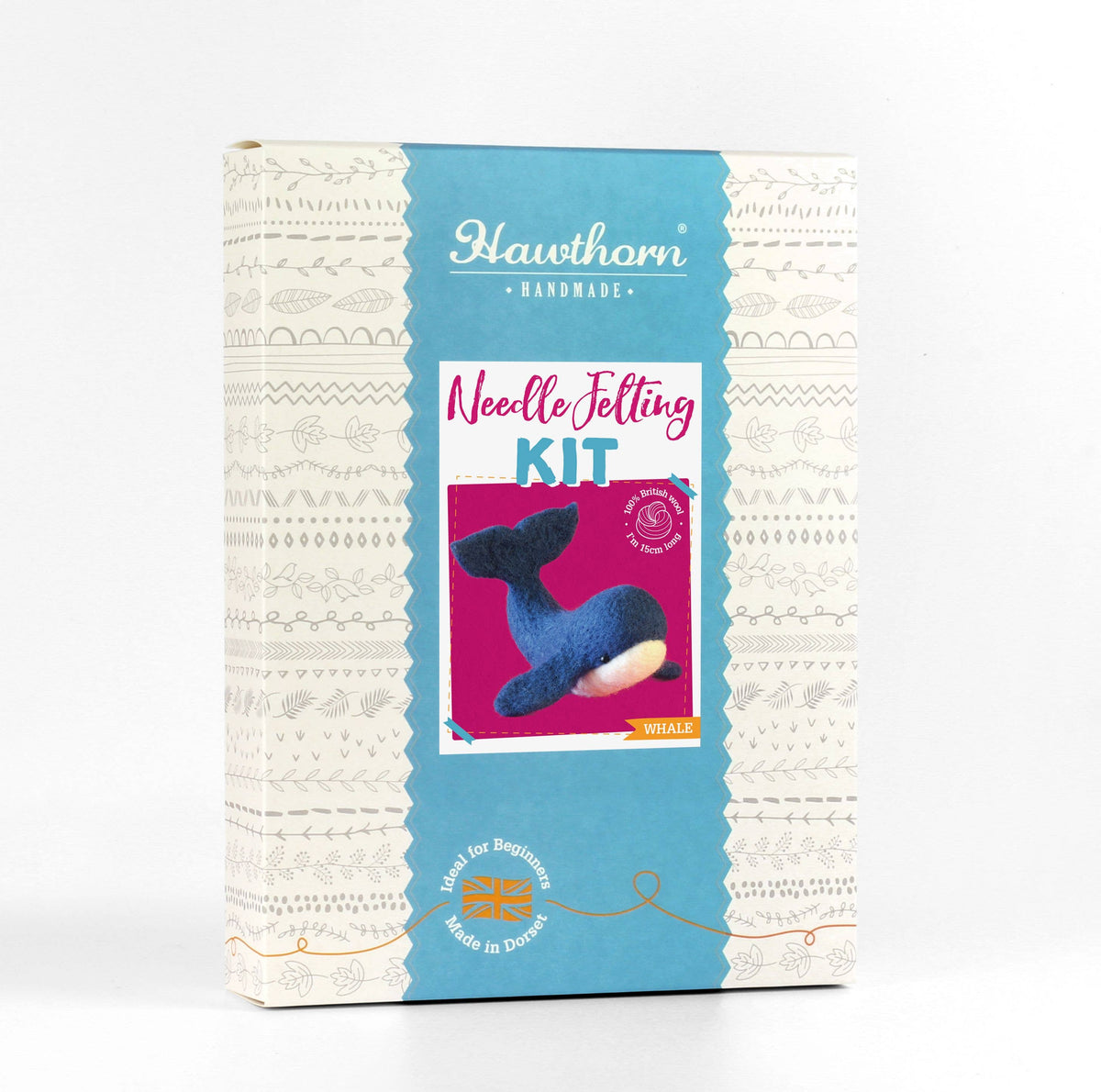 Whale Needle Felting Kit | Beginner Craft Kit
