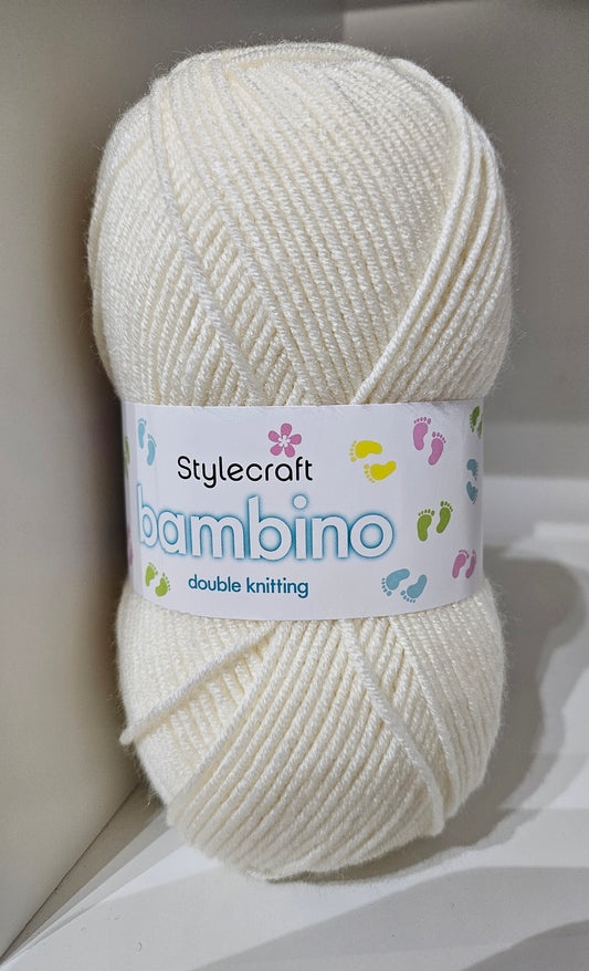 Bambino Double Knitting Yarn 100gm balls ~ 4 Colours