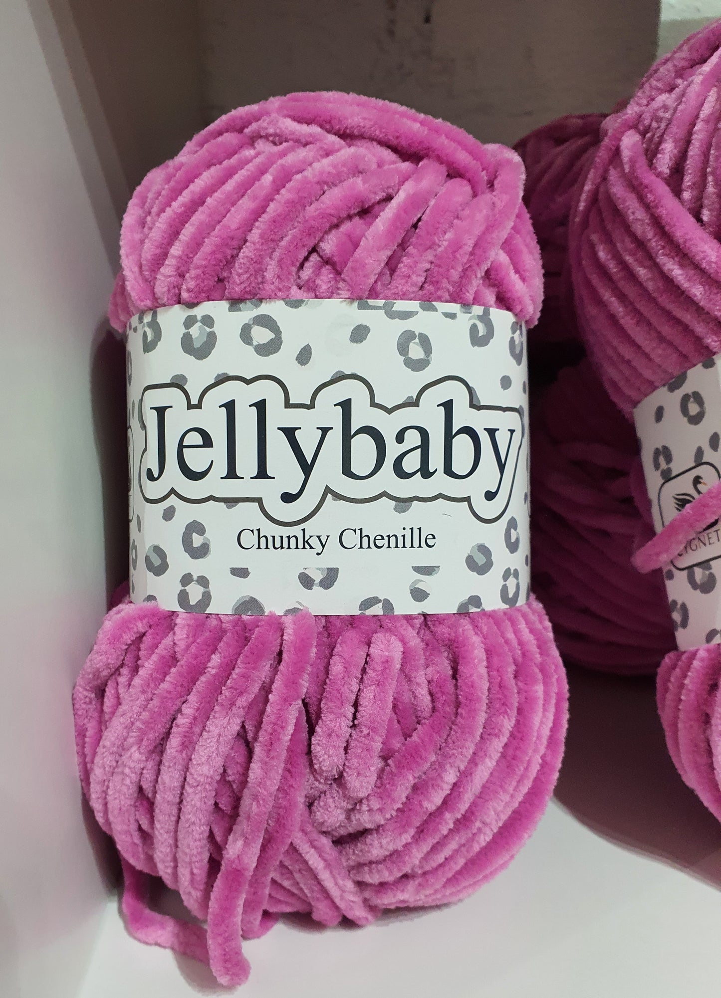 Cygnet Jellybaby Chunky Chenille yarn 100gm balls - 12 shades