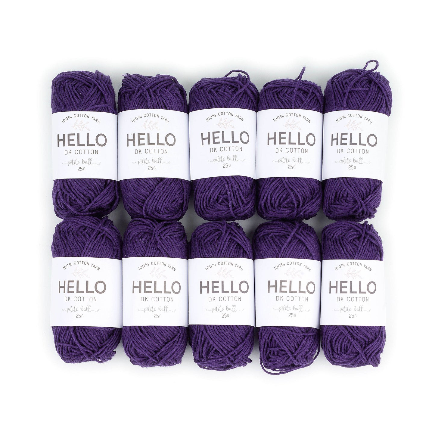 HELLO 100% Cotton 25g balls of Amigurumi Yarn - 36 colours