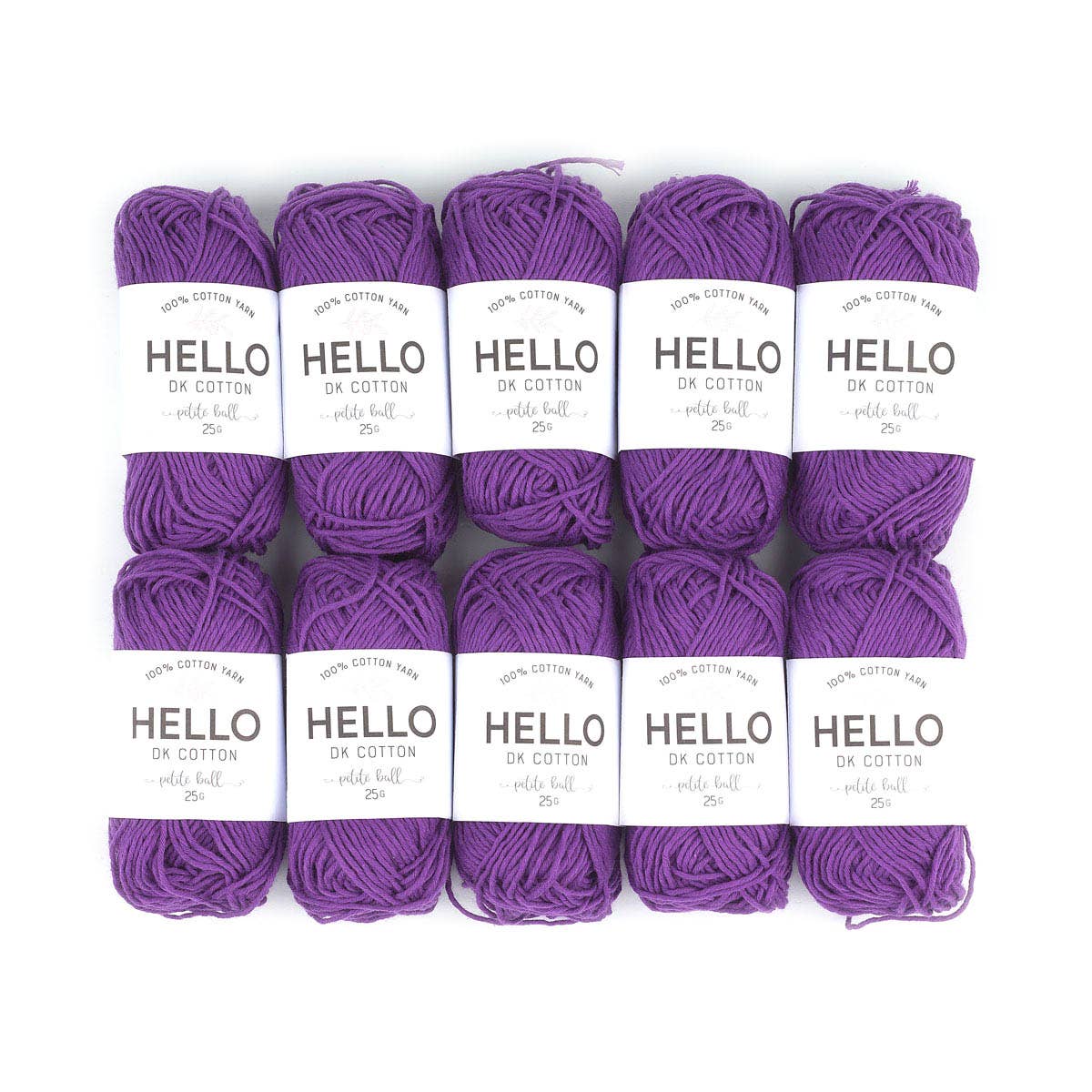 HELLO 100% Cotton 25g balls of Amigurumi Yarn - 36 colours