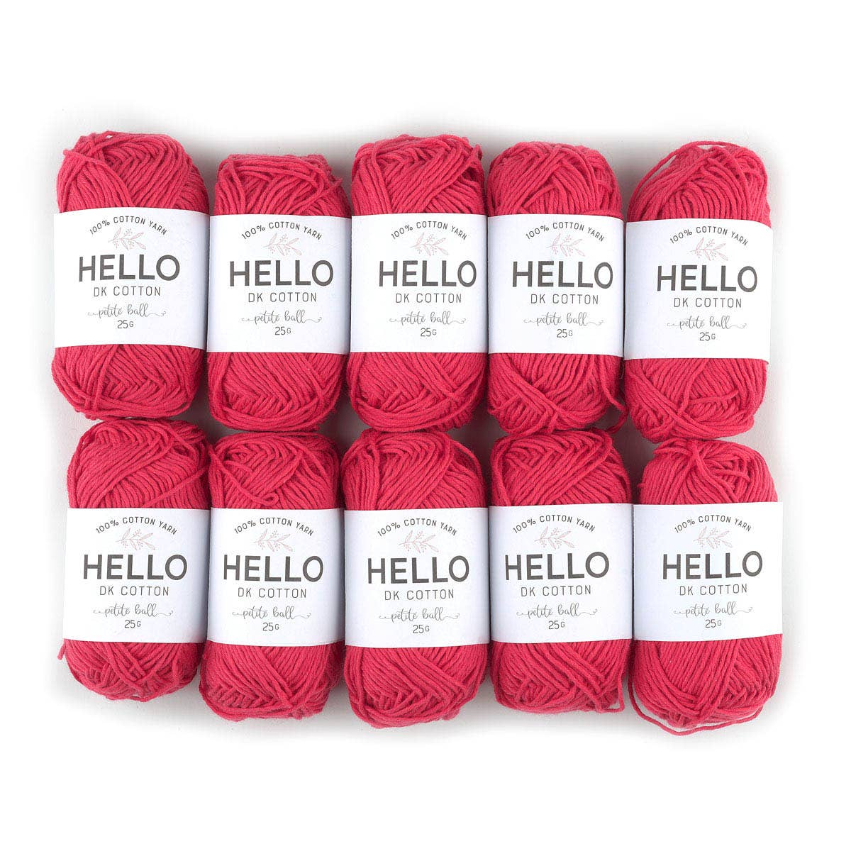 HELLO 100% Cotton 25g balls of Amigurumi Yarn - 36 colours