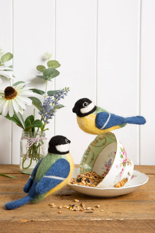 Great Tits Needle Felting Kit | Beginner Craft Kit
