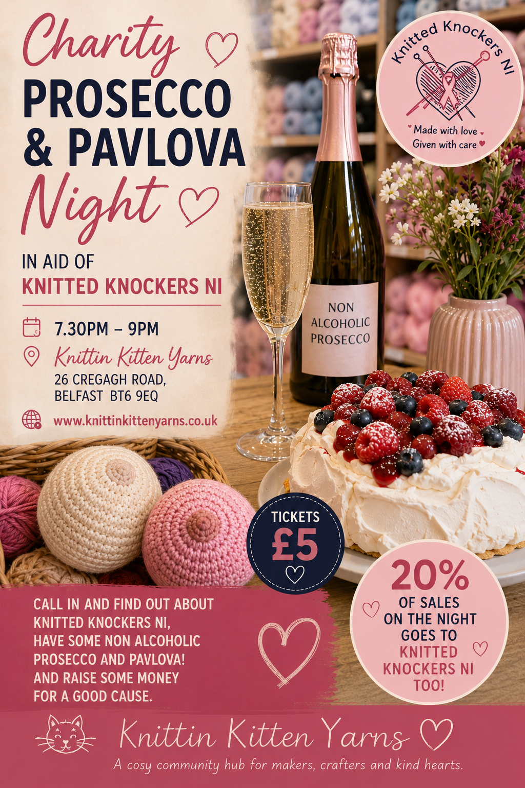 🥂 Charity Prosecco and Pavlova night!