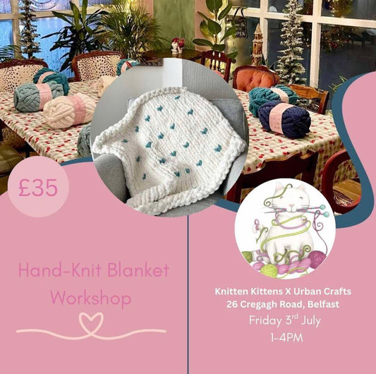 Learn to Hand Knit a Blanket with Holly from Urban Crafts