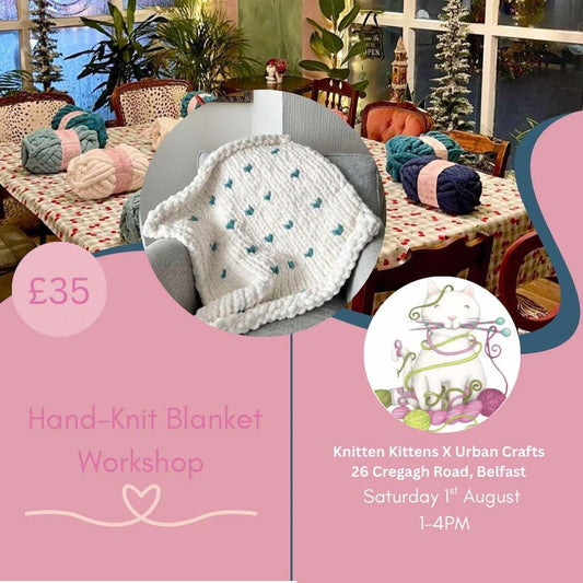 Learn to Hand Knit a Blanket with Holly from Urban Crafts